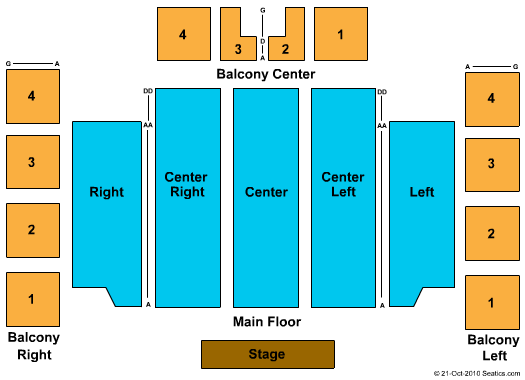 Soldiers & Sailors Memorial Hall Seating Chart